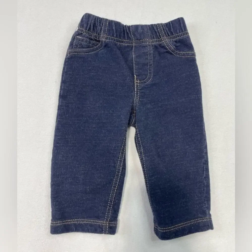 Carter’s Denim Blue Jeans Size 6 Months cotton
